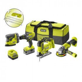 KIT RYOBI DE 4 HERRAMIENTAS DE BATERIA | 18V | ONE+