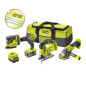 KIT RYOBI DE 4 HERRAMIENTAS DE BATERIA | 18V | ONE+