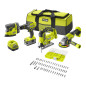 KIT RYOBI DE 4 HERRAMIENTAS DE BATERIA | 18V | ONE+