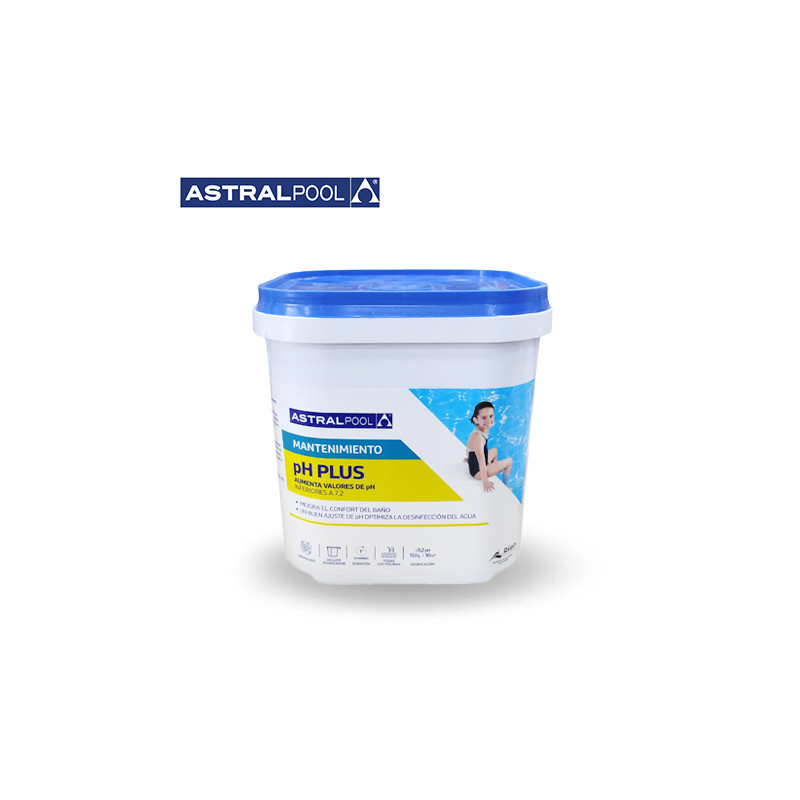 AUMENTADOR PH PLUS ASTRALPOOL PARA PISCINAS | GRANO | 5kg AUMENTADOR PH PLUS ASTRALPOOL PARA PISCINAS | GRANO | 5kg