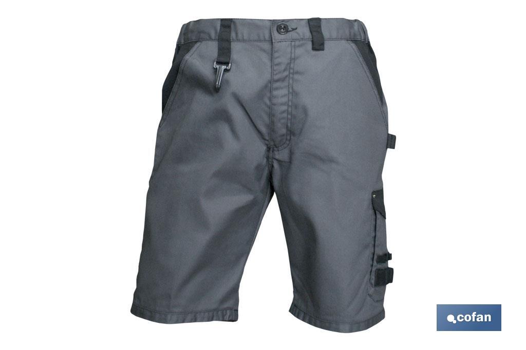 BERMUDAS DE TRABAJO POULSEN 280gms/m BEIS-NEGRO T-56