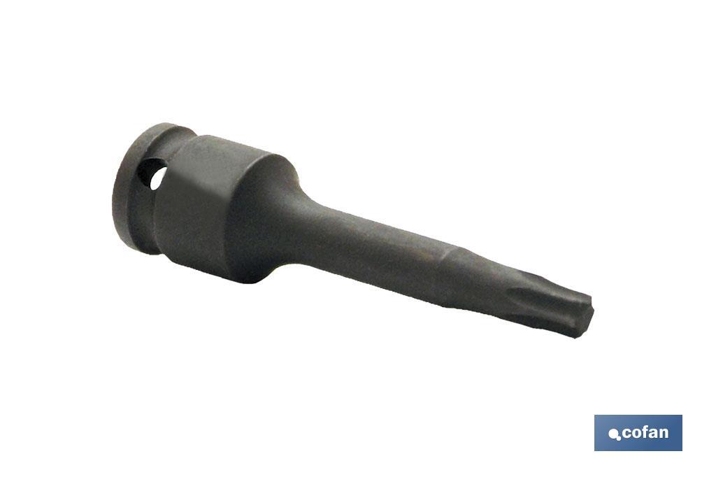 VASO IMPACTO 1/4 TORX MACHO T-25