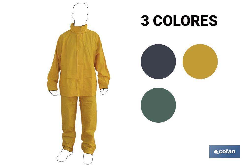 TRAJE DE AGUA PU/PVC AMARILLO TALLA XXL