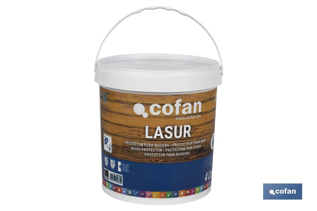 LASUR PROTECTOR AL AGUA PARA MADERA MATE PALISANDRO 4 L