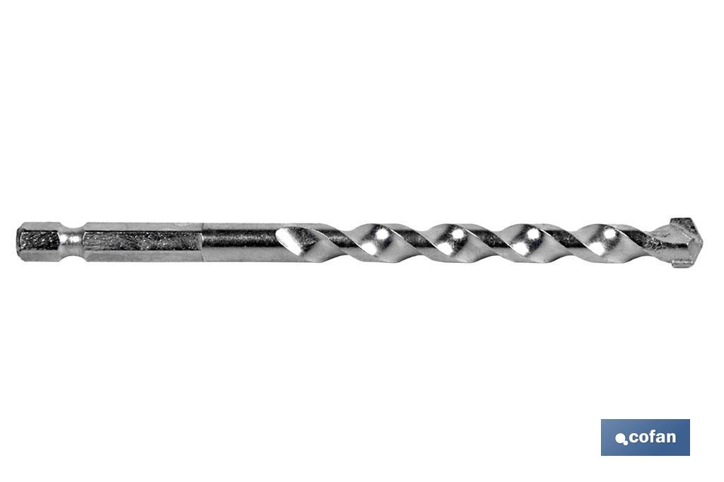 BROCA PROFESIONAL PARA MUROS MANGO HEX. 1/4 3 MM (PACK: 1 UDS) BROCA PROFESIONAL PARA MUROS MANGO HEX. 1/4 3 MM (PACK: 1 UDS)
