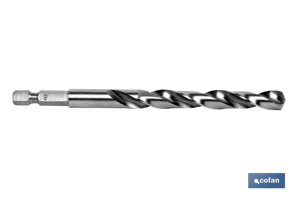BROCA RECTIFICADA HSS MANGO HEX. 1/4 4 MM (PACK: 1 UDS) BROCA RECTIFICADA HSS MANGO HEX. 1/4 4 MM (PACK: 1 UDS)