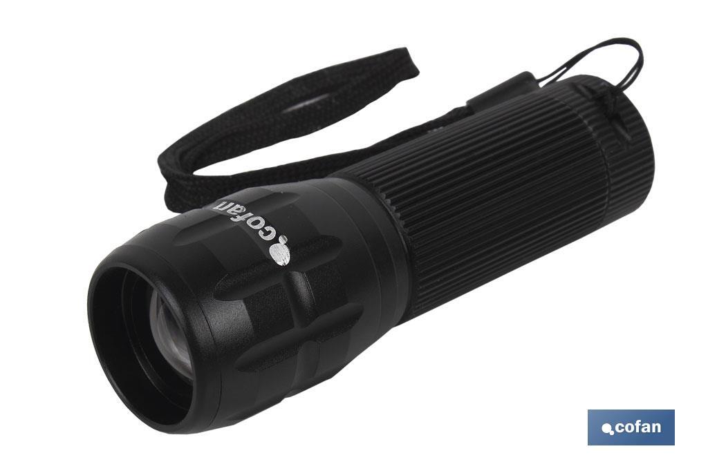 LINTERNA LED ALUM. ZOOM LED 120LM Ø3 X12 CM (PACK: 1 UDS) LINTERNA LED ALUM. ZOOM LED 120LM Ø3 X12 CM (PACK: 1 UDS)