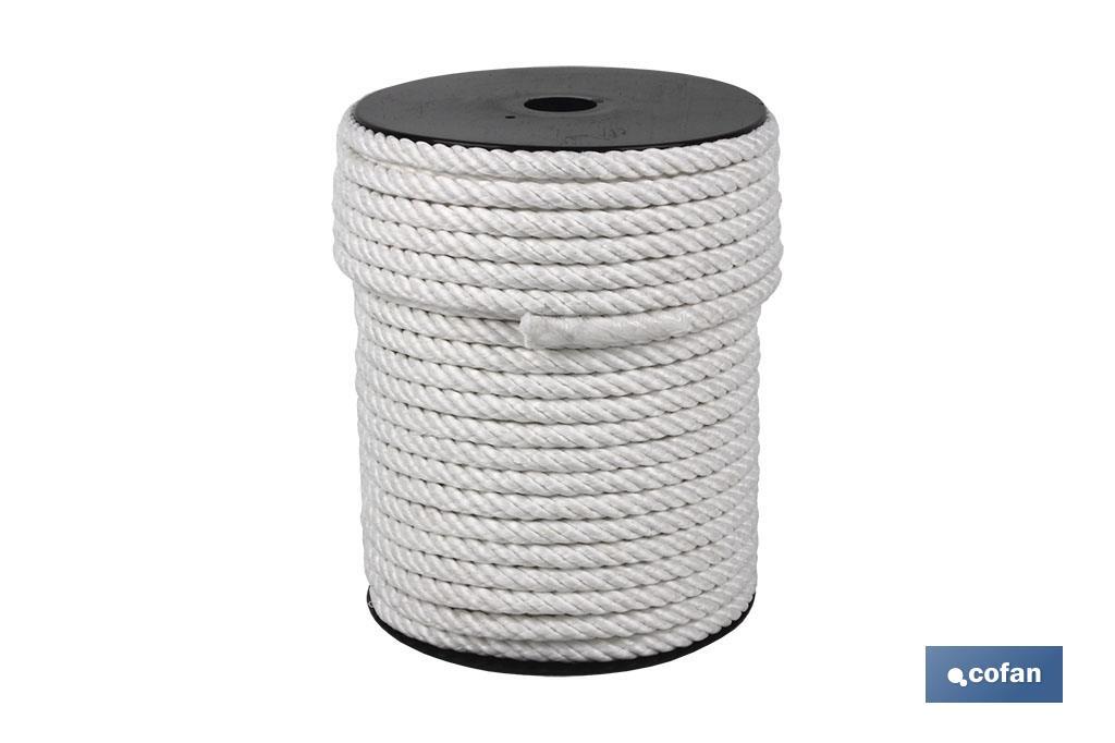 CARRETE CUERDA NYLON MATE 4/C 12 MM 100 MTS BCO (PACK: 1 UDS) CARRETE CUERDA NYLON MATE 4/C 12 MM 100 MTS BCO (PACK: 1 UDS)