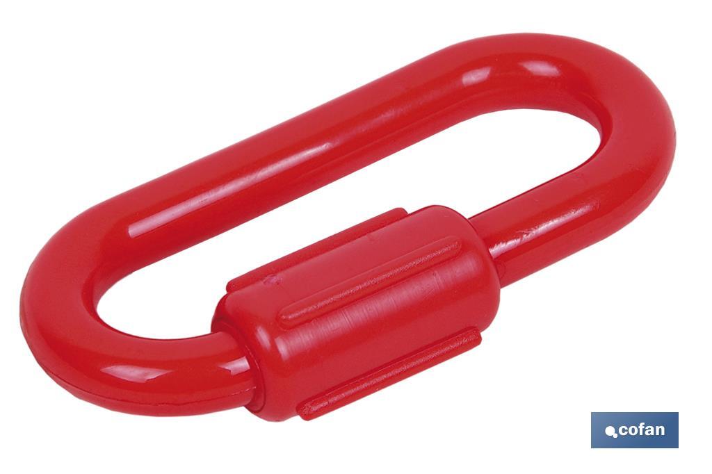 ESLABON UNION CADENA PLÁSTICO 8mm ROJO (PACK: 1 UDS) ESLABON UNION CADENA PLÁSTICO 8mm ROJO (PACK: 1 UDS)
