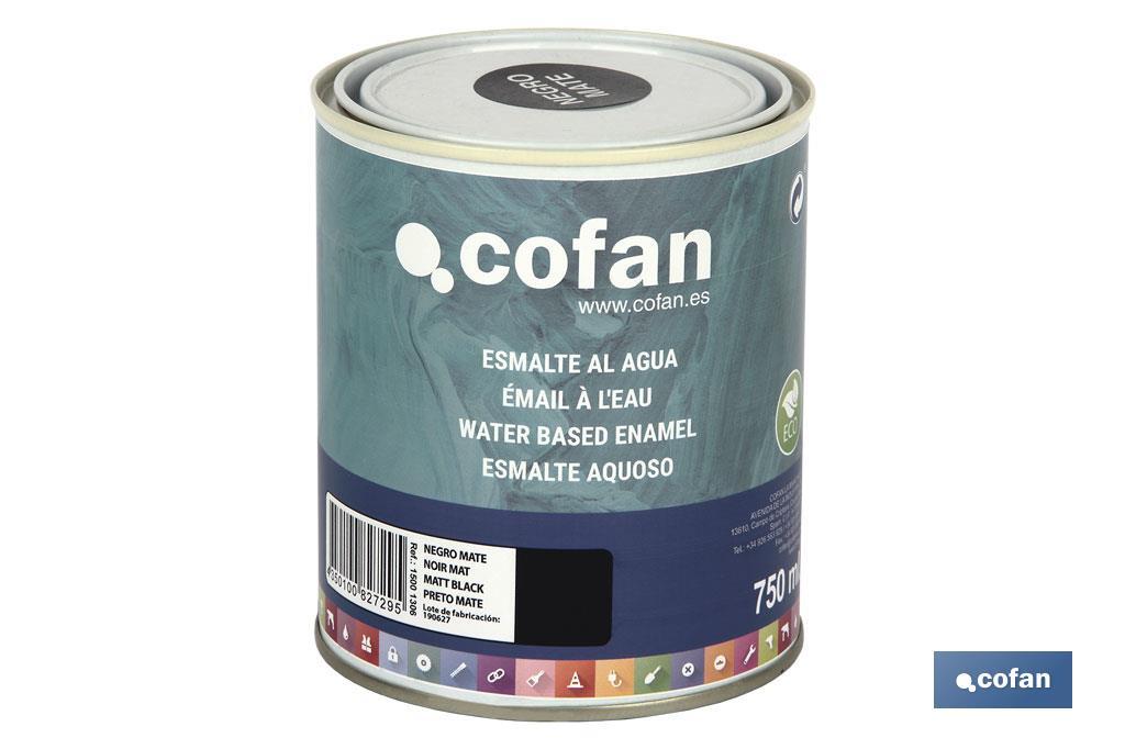 ESMALTE AL AGUA (750 ML) NEGRO MATE (PACK: 1 UDS) ESMALTE AL AGUA (750 ML) NEGRO MATE (PACK: 1 UDS)