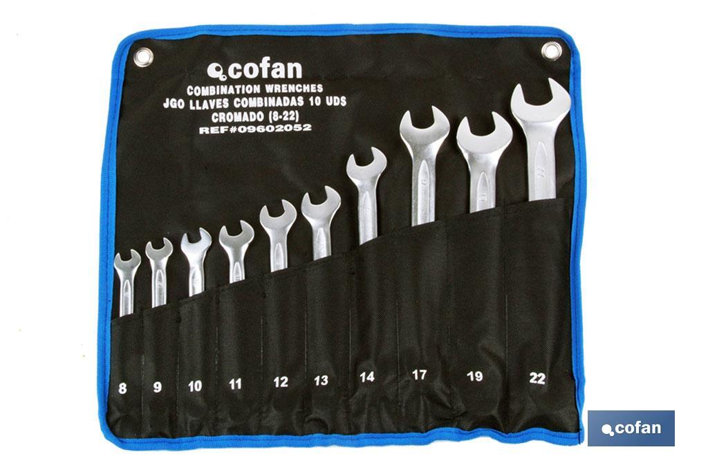 SET 6 PCS LLAVES COMBINADAS DE 8 A 19 (PACK: 1 UDS) SET 6 PCS LLAVES COMBINADAS DE 8 A 19 (PACK: 1 UDS)