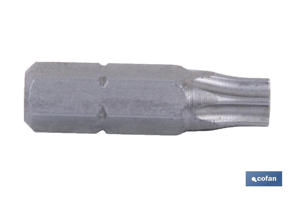 PUNTA DESTORNILL. TORX T-27, INVIOLABLE (PACK: 10 UDS)