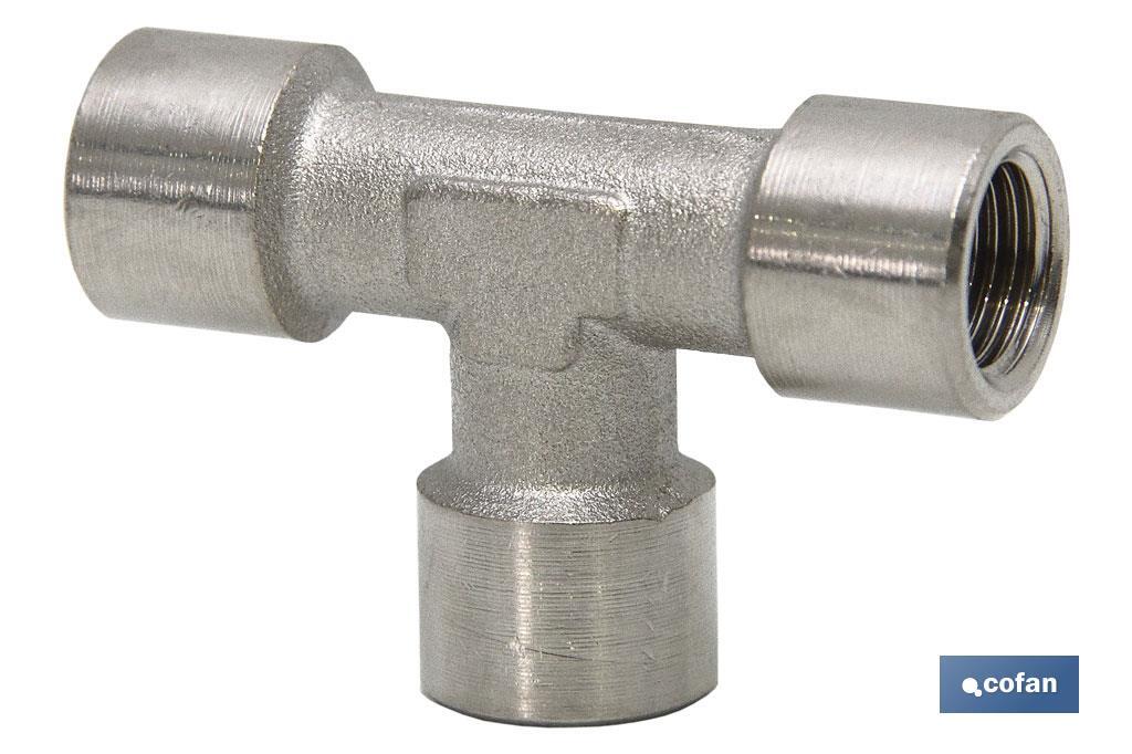 T HEMBRA LATÓN NIQUELADO R-1/2 (PACK: 1 UDS) T HEMBRA LATÓN NIQUELADO R-1/2 (PACK: 1 UDS)