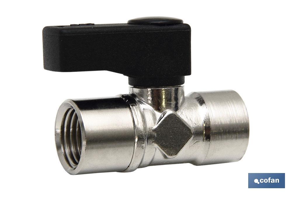 VÁLVULA MINI ESFERA H-H R-3/8 (PACK: 1 UDS) VÁLVULA MINI ESFERA H-H R-3/8 (PACK: 1 UDS)