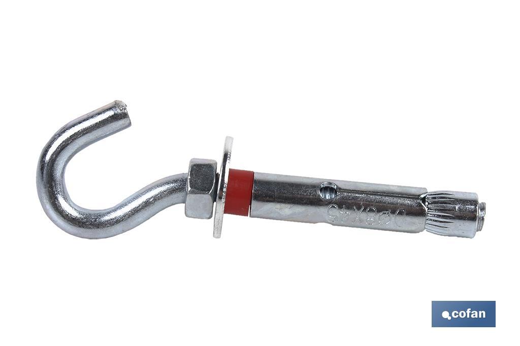 ANCLAJE METALICO C/GANCHO 6/8X45 (PACK: 50 UDS) ANCLAJE METALICO C/GANCHO 6/8X45 (PACK: 50 UDS)