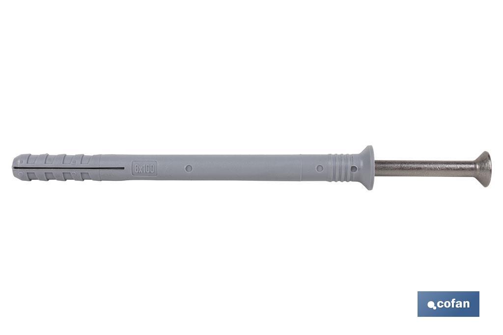 TACO GOLPE COLLARIN AVELLANADO 6x80 INOX (PACK: 100 UDS) TACO GOLPE COLLARIN AVELLANADO 6x80 INOX (PACK: 100 UDS)
