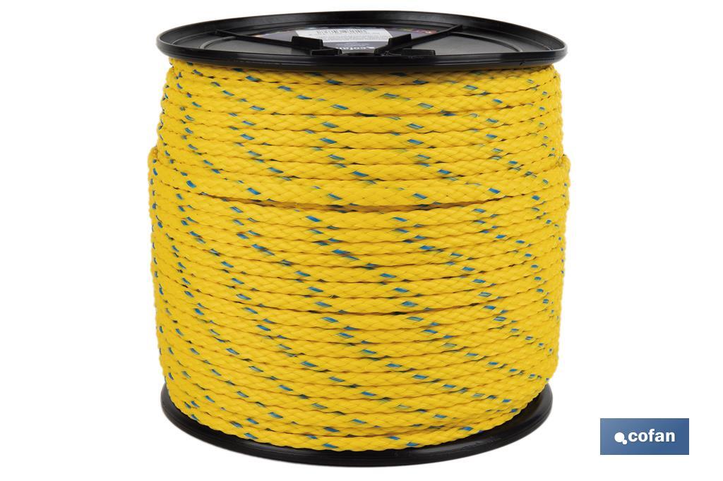 CARRETE CUERDA NÁUTICA MULTIUSOS 10 MM 100 M AMARILLO/AZUL (PACK: 1 UDS)