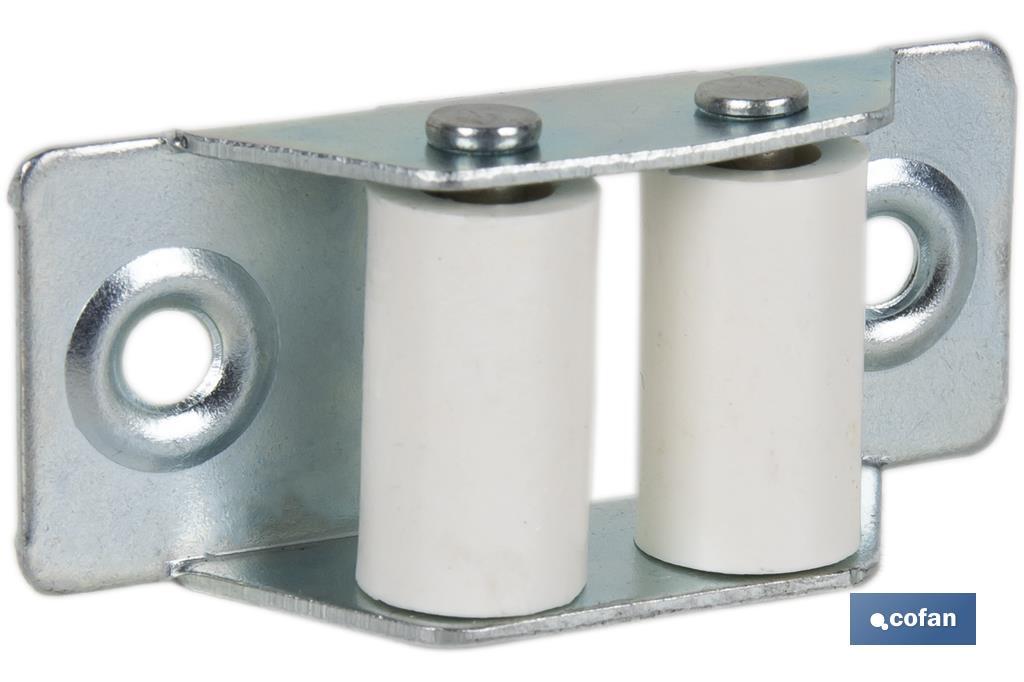 PASACINTAS METÁLICO CON RODILLO DE NYLON 21X50 MM VENTA UNITARIA (PACK: 1 UDS) PASACINTAS METÁLICO CON RODILLO DE NYLON 21X50 MM VENTA UNITARIA (PACK: 1 UDS)