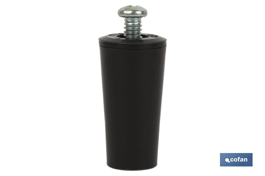 TOPE PERSIANA 40 MM MARRÓN CON TORNILLO M-6 VENTA UNITARIA (PACK: 1 UDS) TOPE PERSIANA 40 MM MARRÓN CON TORNILLO M-6 VENTA UNITARIA (PACK: 1 UDS)