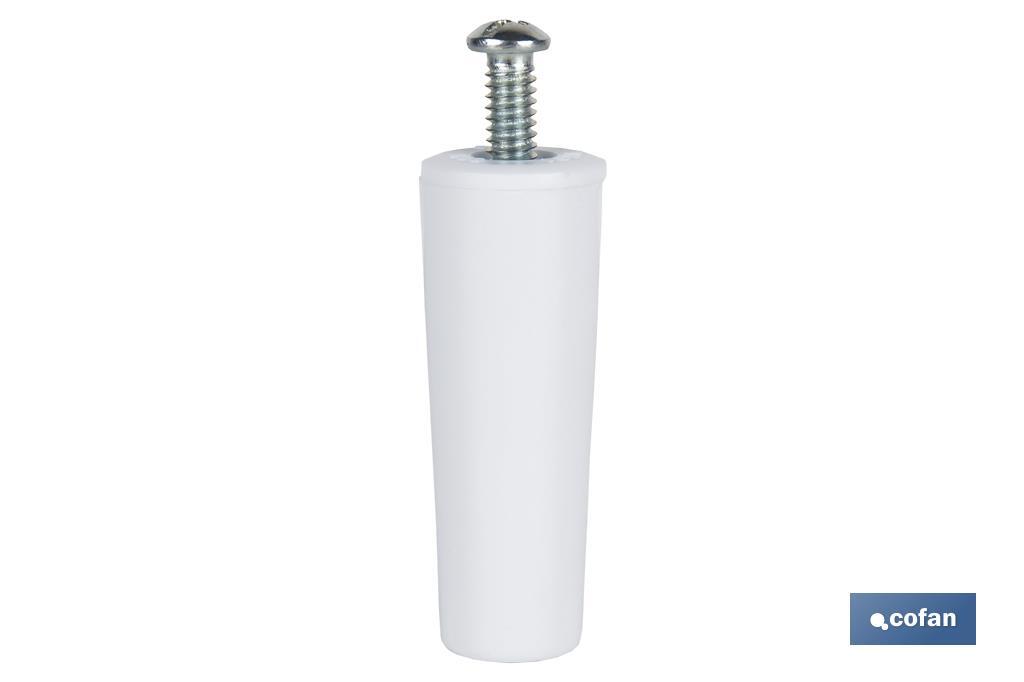 TOPE PERSIANA 60 MM BLANCO CON TORNILLO M-6 VENTA UNITARIA (PACK: 1 UDS) TOPE PERSIANA 60 MM BLANCO CON TORNILLO M-6 VENTA UNITARIA (PACK: 1 UDS)
