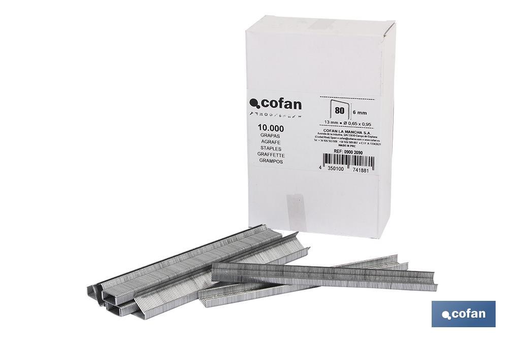 CAJA DE GRAPAS 80 / 8 mm (10.000 PCS) (PACK: 1 UDS) CAJA DE GRAPAS 80 / 8 mm (10.000 PCS) (PACK: 1 UDS)