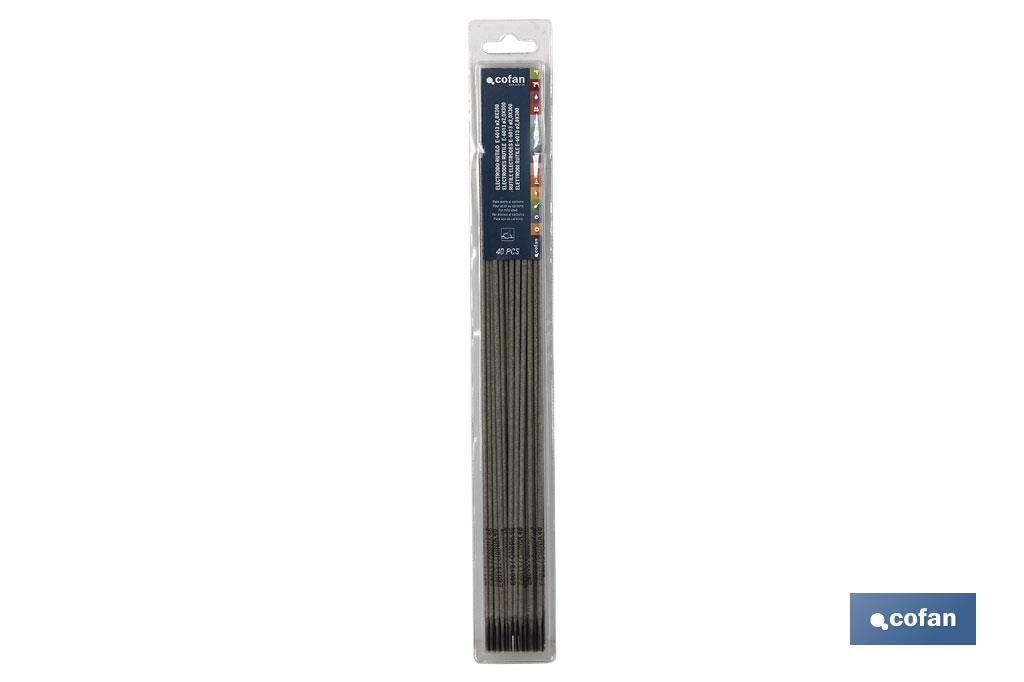 BLÍSTER ELECTRODOS RUTILO E-6013 ø2,0X300 40 UDS (PACK: 1 UDS) BLÍSTER ELECTRODOS RUTILO E-6013 ø2,0X300 40 UDS (PACK: 1 UDS)