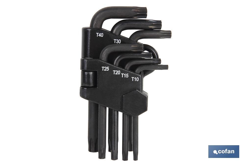 SET LLAVES TORX 7 UDS. (10-40) (PACK: 1 UDS) SET LLAVES TORX 7 UDS. (10-40) (PACK: 1 UDS)