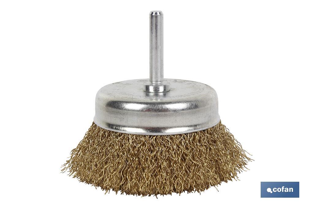CEPILLO COPA ONDULADO 6xØ50 A.LATONADO 0.3mm (PACK: 1 UDS) CEPILLO COPA ONDULADO 6xØ50 A.LATONADO 0.3mm (PACK: 1 UDS)