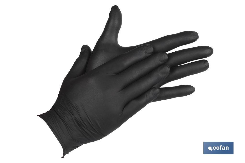 CAJA 100 UNDS. GUANTES DE NITRILO NEGRO T - XL (PACK: 1 UDS)