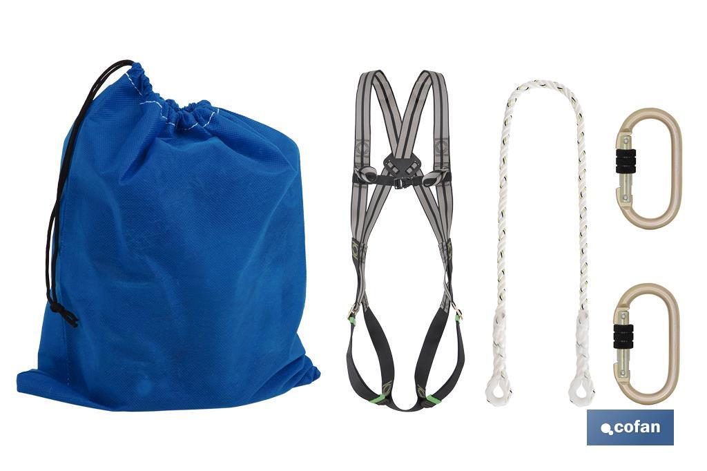 CJTO. ARNES 2 PTOS+CUERDA+ 2 MOSQUETONES (PACK: 1 UDS) CJTO. ARNES 2 PTOS+CUERDA+ 2 MOSQUETONES (PACK: 1 UDS)
