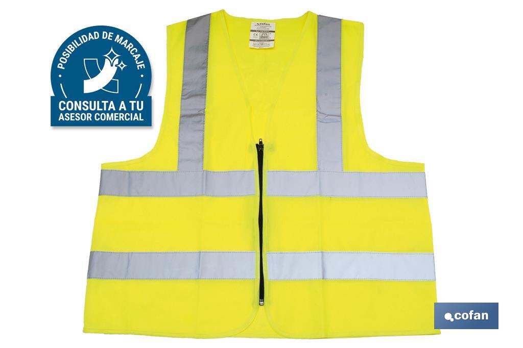 CHALECO AMARILLO CON CREMALLERA T-XXL (PACK: 1 UDS)