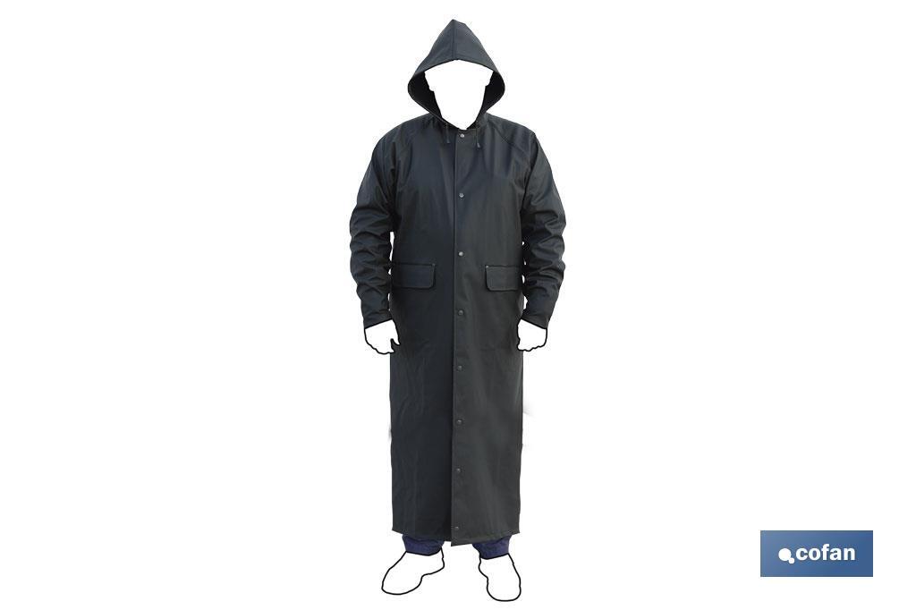 ABRIGO LARGO DE LLUVIA VERDE PU/PVC TALLA M (PACK: 1 UDS) ABRIGO LARGO DE LLUVIA VERDE PU/PVC TALLA M (PACK: 1 UDS)