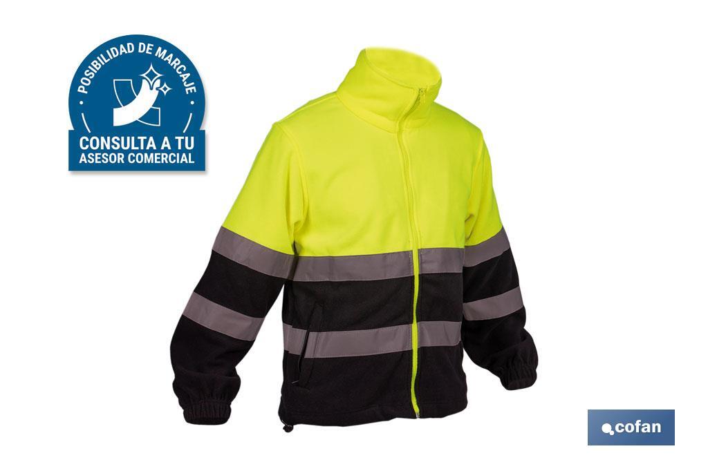 FORRO POLAR DE ALTA VISIBILIDAD MODELO ALTAIR AMARILLO Y AZUL TALLA XXL (PACK: 1 UDS)