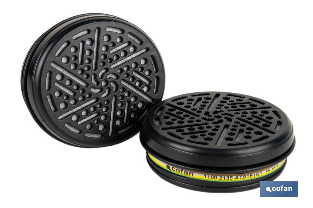SET 2 FILTROS TIPO A1B1E1K1 (PACK: 1 UDS) SET 2 FILTROS TIPO A1B1E1K1 (PACK: 1 UDS)
