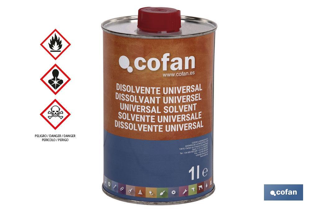 DISOLVENTE UNIVERSAL COFAN (1 L) (PACK: 1 UDS) DISOLVENTE UNIVERSAL COFAN (1 L) (PACK: 1 UDS)