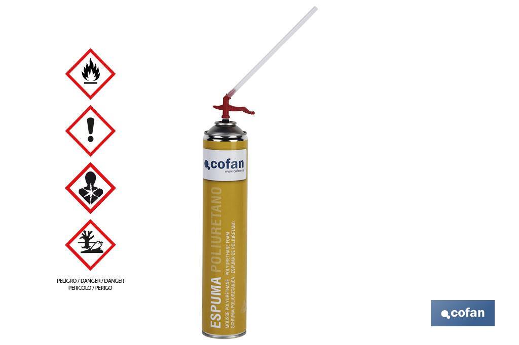 ESPUMA POLIURETANO 750ML 45L MANUAL (PACK: 1 UDS) ESPUMA POLIURETANO 750ML 45L MANUAL (PACK: 1 UDS)