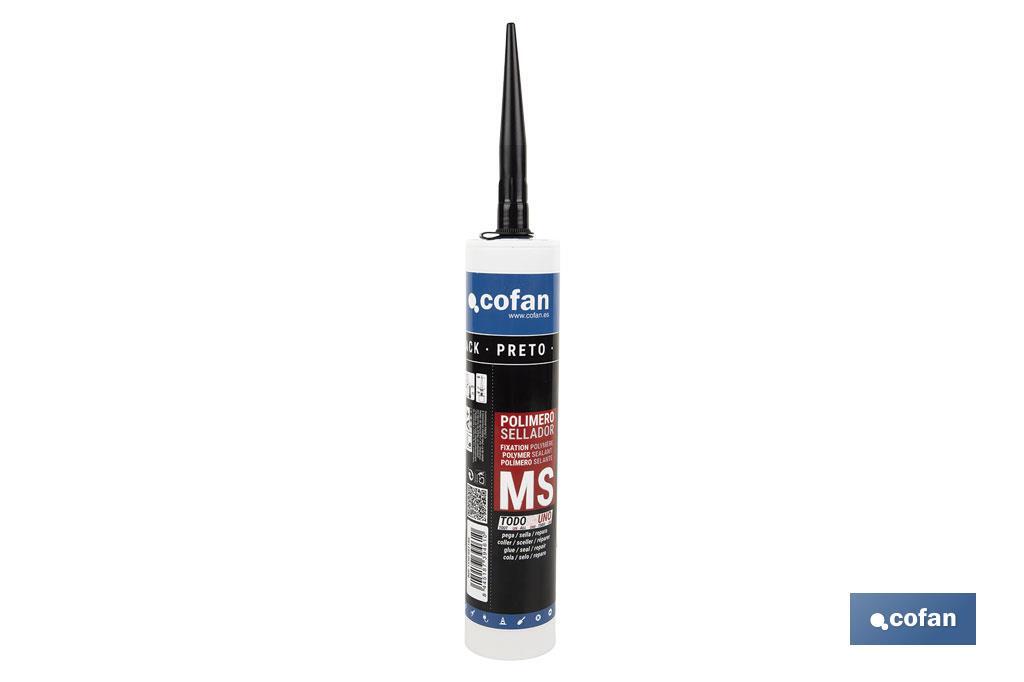 POLÍMERO SELLADOR MS 290 ML NEGRO (PACK: 1 UDS) POLÍMERO SELLADOR MS 290 ML NEGRO (PACK: 1 UDS)