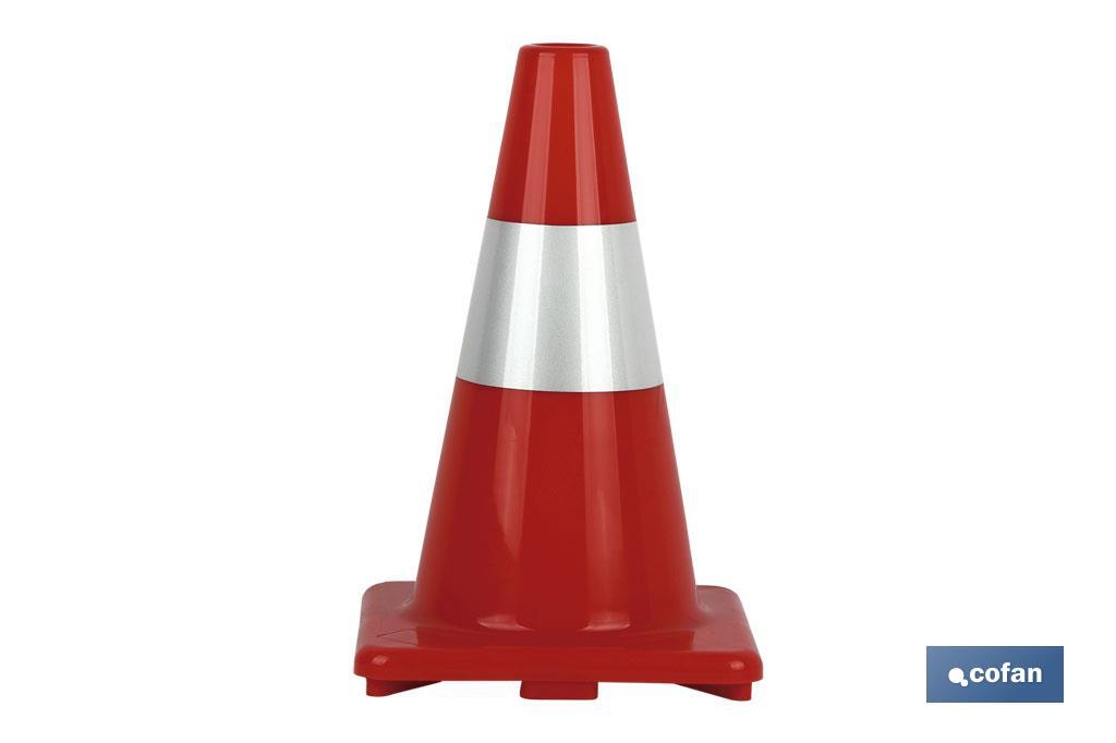 CONO 50 CM. ROJO Y BLANCO (PACK: 1 UDS) CONO 50 CM. ROJO Y BLANCO (PACK: 1 UDS)