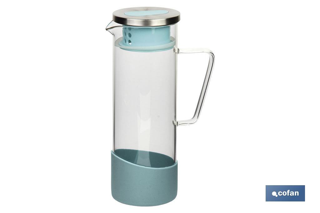 JARRA BOROSILICATO AZUL 1300 ml (PACK: 1 UDS) JARRA BOROSILICATO AZUL 1300 ml (PACK: 1 UDS)