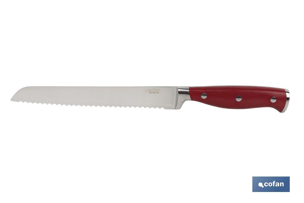 CUCHILLO PANERO HOJA 21cm MODELO AGUACEJO ROJO (PACK: 1 UDS) CUCHILLO PANERO HOJA 21cm MODELO AGUACEJO ROJO (PACK: 1 UDS)