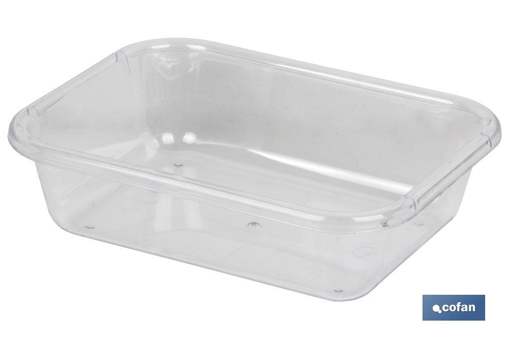 BANDEJA 31.5X23.5X6.5cm MULTIUSOS TRANSPARENTE venta unitaria (PACK: 1 UDS) BANDEJA 31.5X23.5X6.5cm MULTIUSOS TRANSPARENTE venta unitaria (PACK: 1 UDS)