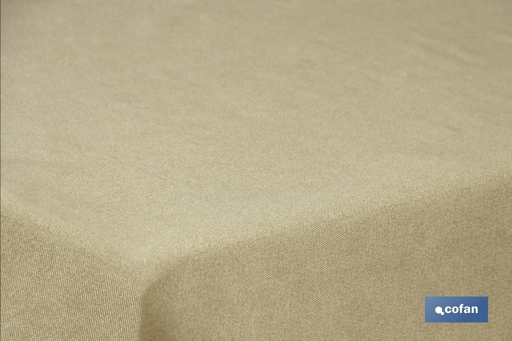MANTEL ANTIMANCHAS RESINADO CONFECCIONADO 1,40 X 20 M 50 % ALG 50% POL. DORADO (PACK: 1 UDS) MANTEL ANTIMANCHAS RESINADO CONFECCIONADO 1,40 X 20 M 50 % ALG 50% POL. DORADO (PACK: 1 UDS)