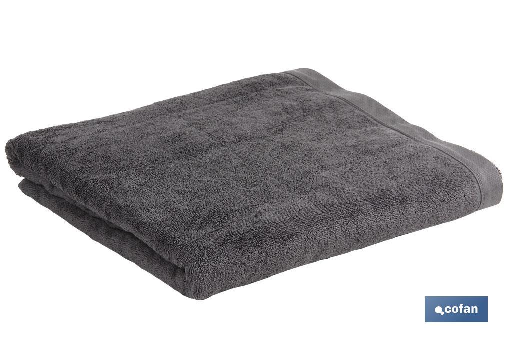 TOALLA TOCADOR GRIS ANTRACITA GR580/M2 MODELO PIEDRA 30X50cm (PACK: 1 UDS)