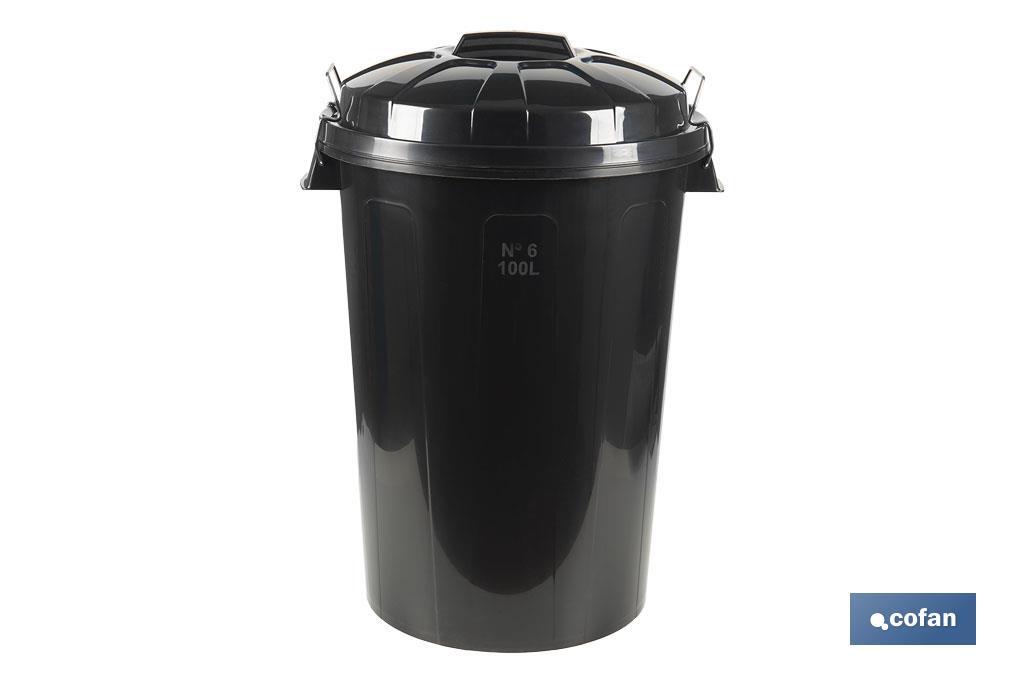 CUBO DE BASURA CON ASAS METÁLICAS 100 L (PACK: 1 UDS) CUBO DE BASURA CON ASAS METÁLICAS 100 L (PACK: 1 UDS)