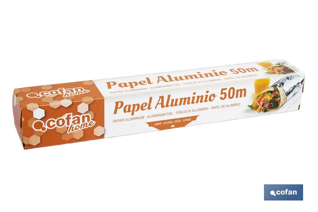 PAPEL ALUMINIO DOMÉSTICO 50M (PACK: 1 UDS) PAPEL ALUMINIO DOMÉSTICO 50M (PACK: 1 UDS)