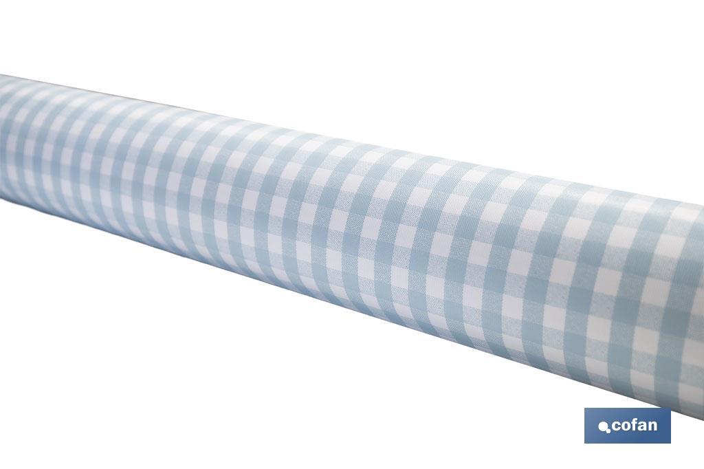 ROLLO DE MANTEL ANTIMANCHAS CUADROS AZULES 1,40 X 20 M (PACK: 1 UDS) ROLLO DE MANTEL ANTIMANCHAS CUADROS AZULES 1,40 X 20 M (PACK: 1 UDS)