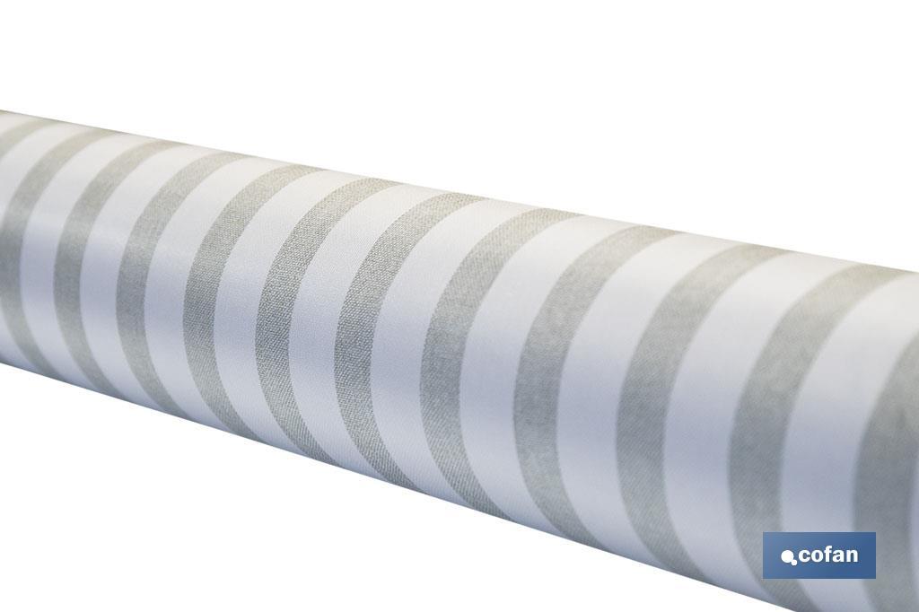 ROLLO DE MANTEL ANTIMANCHAS DE RAYAS BEIGE Y BLANCO 1,40 X 20 M (PACK: 1 UDS) ROLLO DE MANTEL ANTIMANCHAS DE RAYAS BEIGE Y BLANCO 1,40 X 20 M (PACK: 1 UDS)