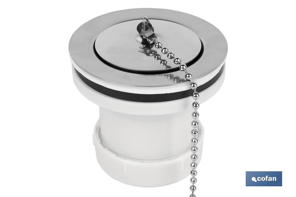 VÁLVULA LAVABO-BIDÉ 1 1/2 X 70 TAPÓN METÁLICO (PACK: 1 UDS) VÁLVULA LAVABO-BIDÉ 1 1/2 X 70 TAPÓN METÁLICO (PACK: 1 UDS)