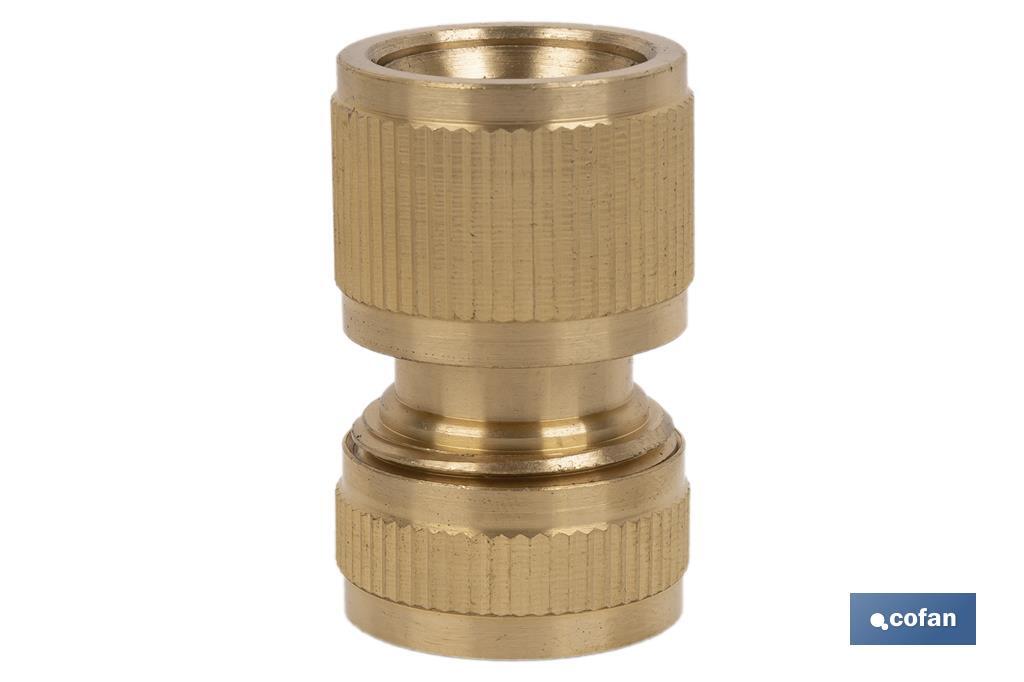 CONECTOR MANGUERA LATÓN 1/2 - 5/8 (13-15 mm) (PACK: 1 UDS) CONECTOR MANGUERA LATÓN 1/2 - 5/8 (13-15 mm) (PACK: 1 UDS)