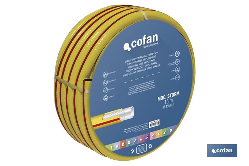 MANGUERA PVC MODELO STORM 3 CAPAS TRENZADA Ø25X25 M (PACK: 1 UDS) MANGUERA PVC MODELO STORM 3 CAPAS TRENZADA Ø25X25 M (PACK: 1 UDS)